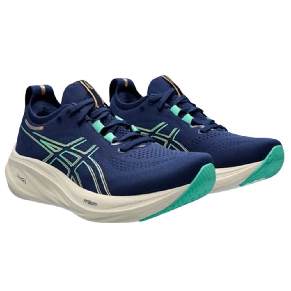 ASICS Womens GEL-Nimbus 26 Running Sneakers US 9.5 EU 41.5 Blue Athletic EUC